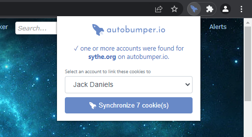 Example 2 of  the cookie synchronizer plugin